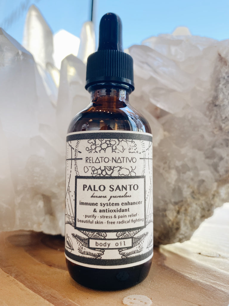 Relato Nativo's palo santo body oil